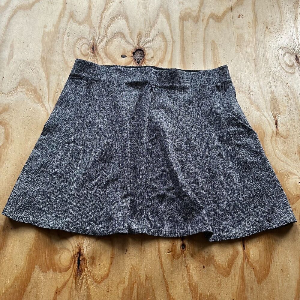Nine West Tweed Pull-On Mini Swing Skirt - XL
